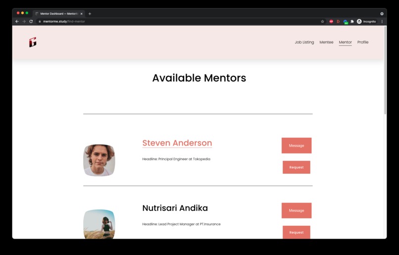 MentorMe – screenshot 7