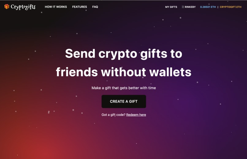 Cryptogifts – screenshot 1
