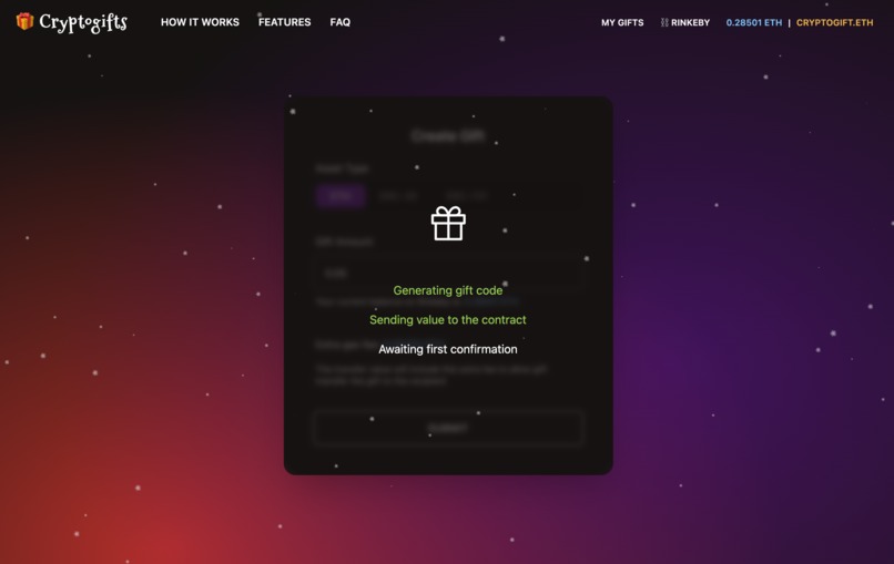 Cryptogifts – screenshot 3