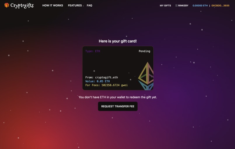 Cryptogifts – screenshot 4