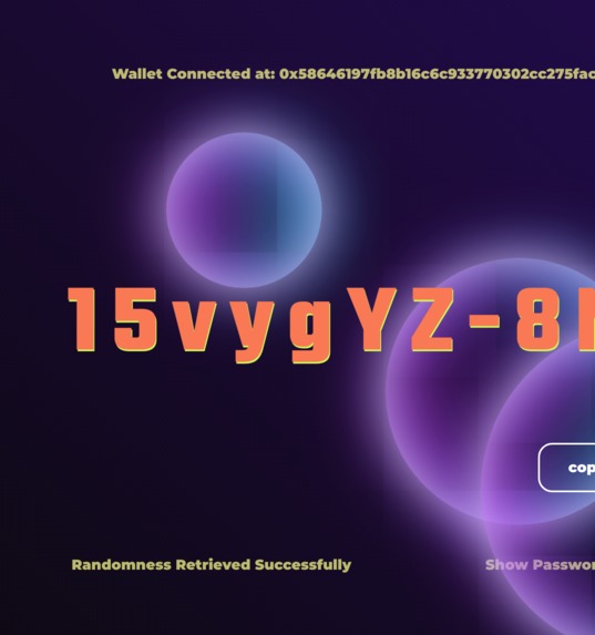 Web3 Random Password Generator – screenshot 1