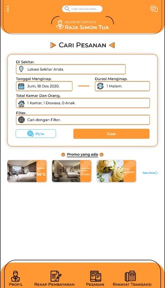 Skraa'door Hotel Application – screenshot 4