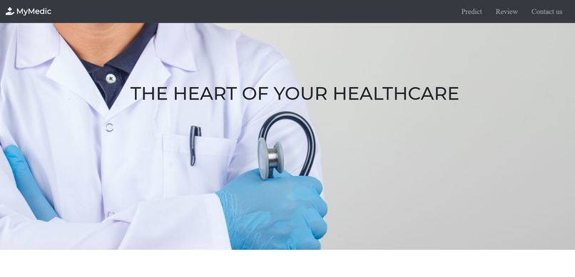 Healthcare Web Portal for multiple disease diagnostic – screenshot 1