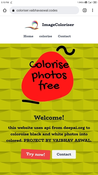 Image Coloriser – screenshot 1