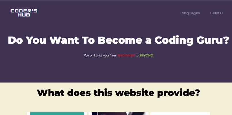 CODER'S HUB – screenshot 1