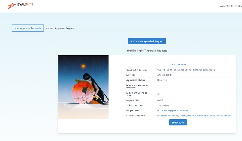 Eval NFT – screenshot 1