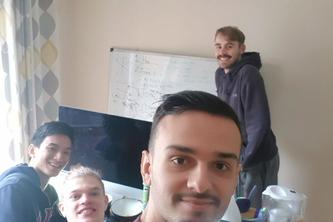 Radiation spread in random map