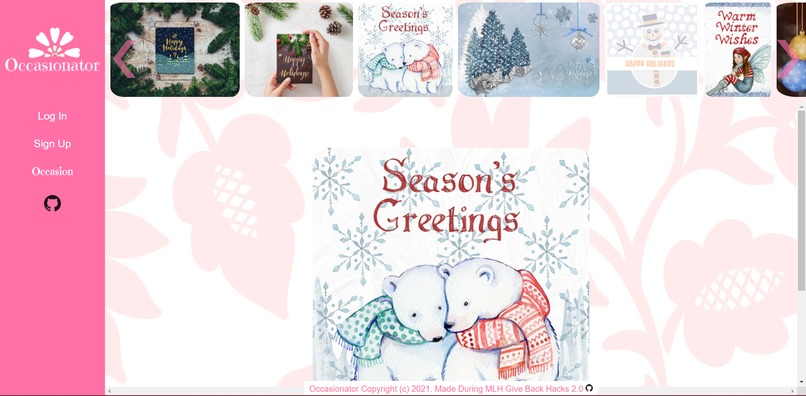 Occasionator - Greeting app – screenshot 1
