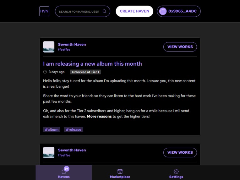 Haven Protocol – screenshot 2