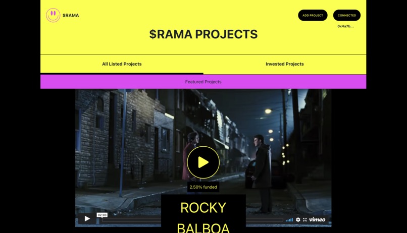Picturama-DeFi - Financing Independent Cinema  – screenshot 2