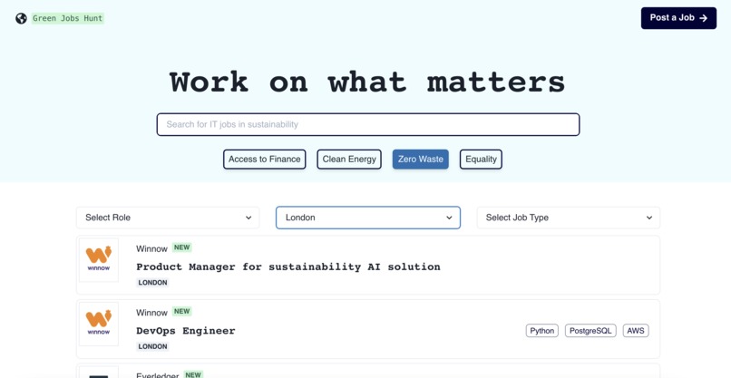 Green Jobs Hunt – screenshot 1