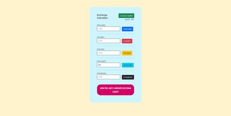 Exchange Calculator – screenshot 1