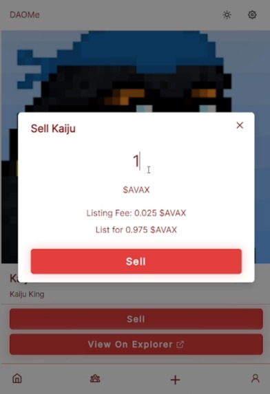 DAOMe – screenshot 2