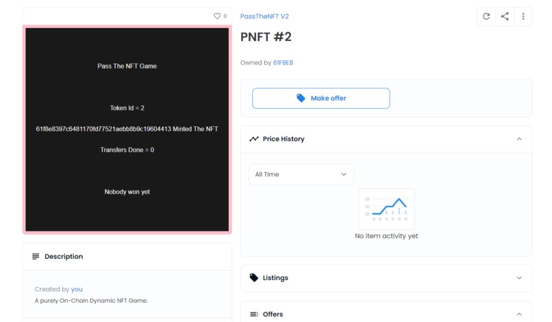 Pass The NFT – screenshot 2