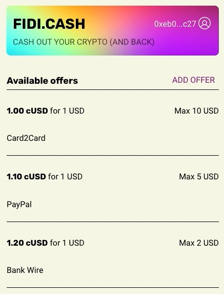 FIDI.CASH – screenshot 2