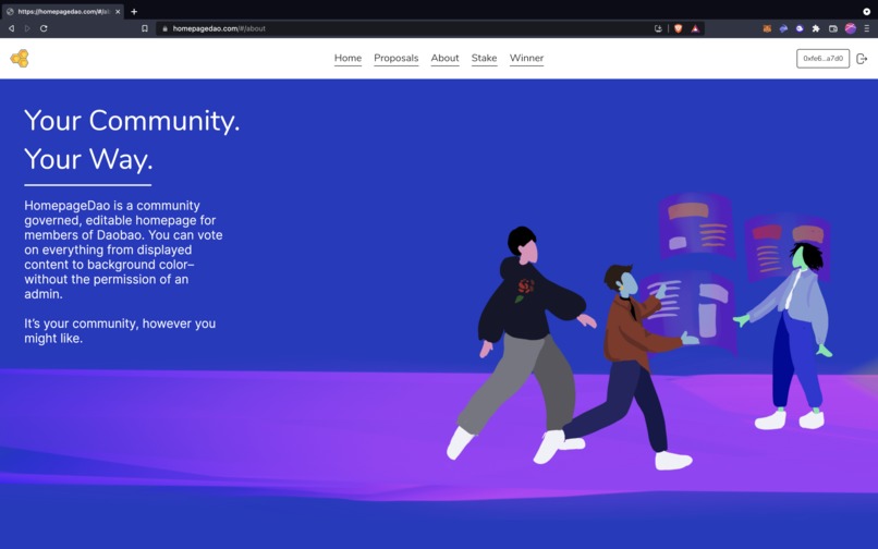 HomepageDAO – screenshot 2