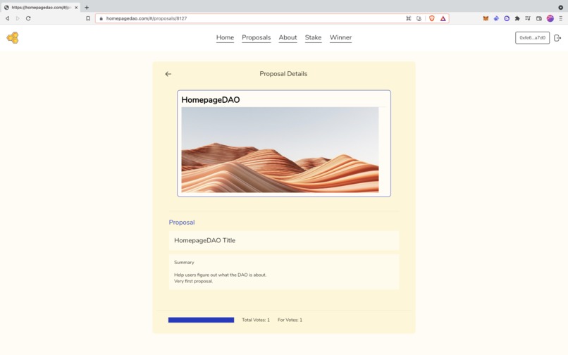 HomepageDAO – screenshot 5