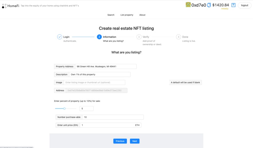 HomeFi - Decentralized home equity – screenshot 13