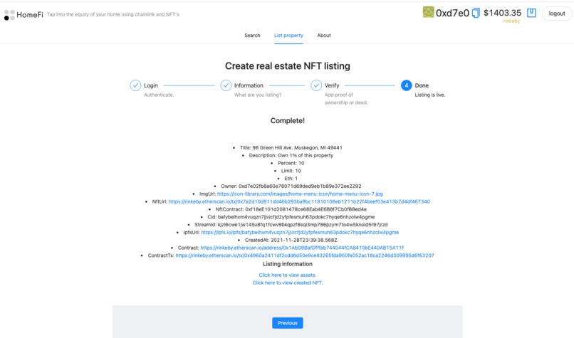 HomeFi - Decentralized home equity – screenshot 4