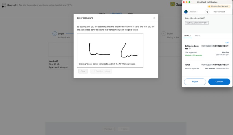 HomeFi - Decentralized home equity – screenshot 11