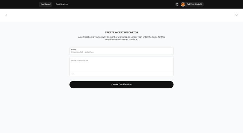 Blockchain Accreditation – screenshot 2