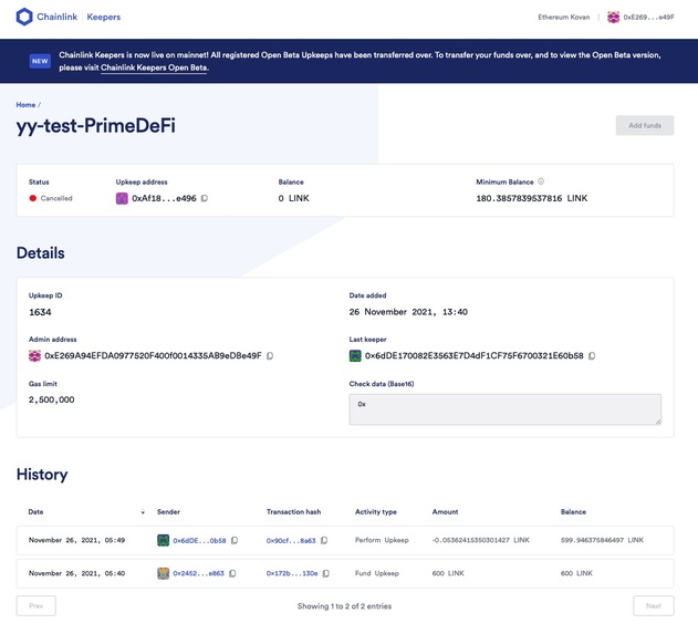 PrimeDeFi – screenshot 11