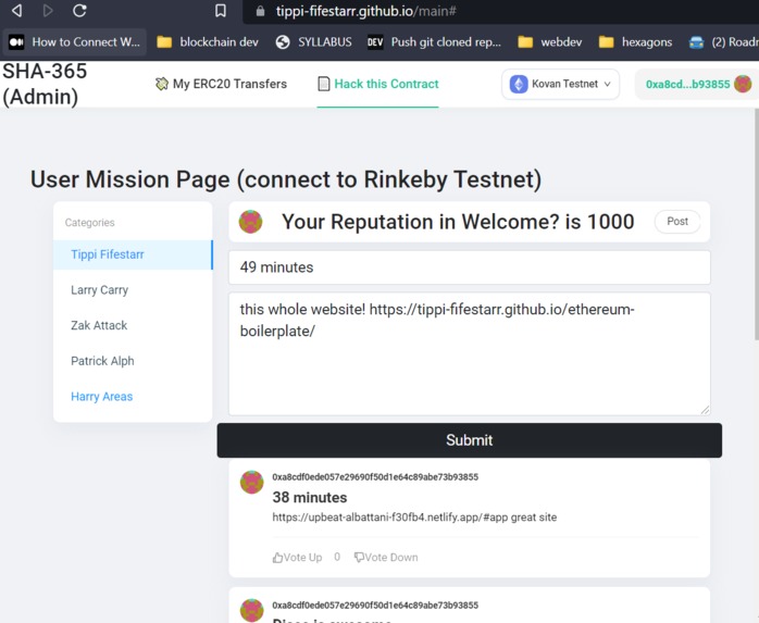 Sidechain Hackathon Activities 365 (SHA365) – screenshot 5