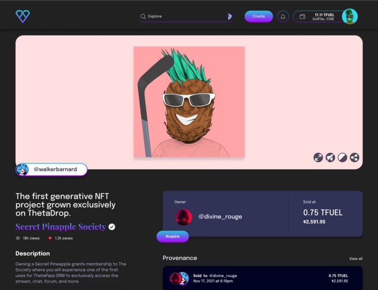 VIBES.org NFT Minting Portal and Marketplace – screenshot 6