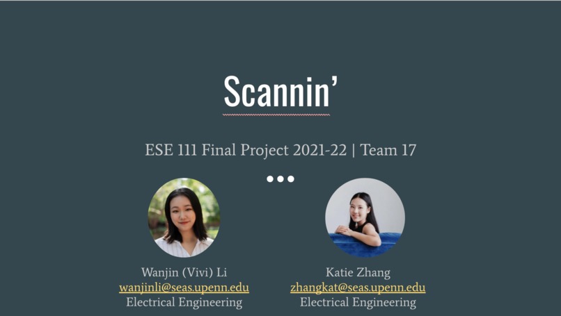 ESE 111, Team 17, Scannin' – screenshot 1