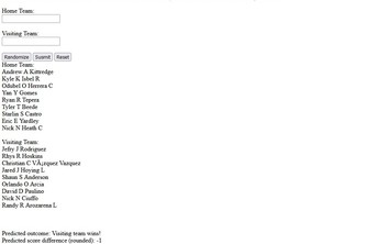 Baseball Outcome Predictor