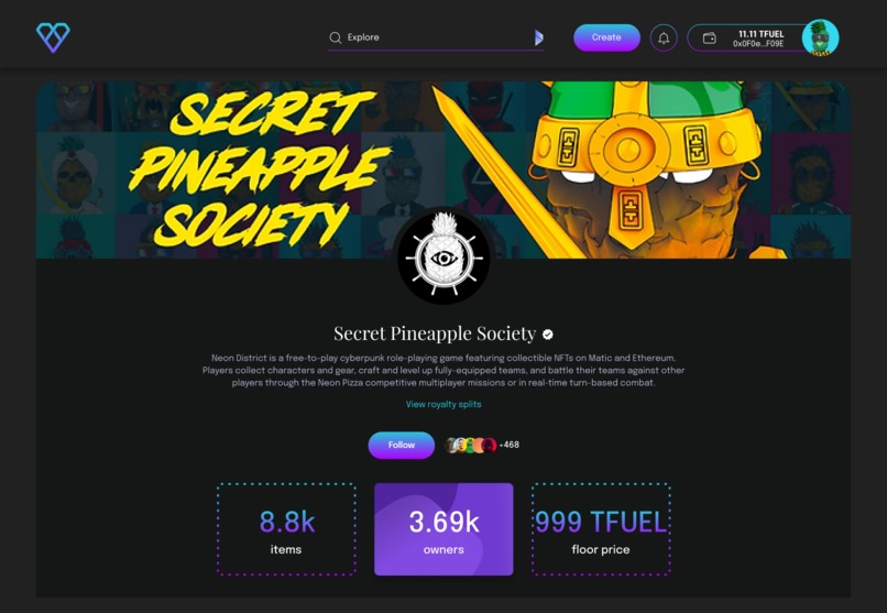 VIBES.org NFT Minting Portal and Marketplace – screenshot 4