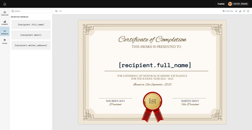 Blockchain Accreditation – screenshot 1