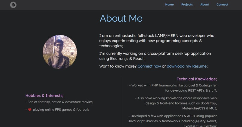 Website – screenshot 2
