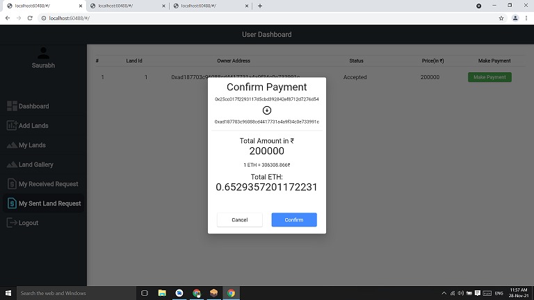 Property Registration Using Blockchain – screenshot 6