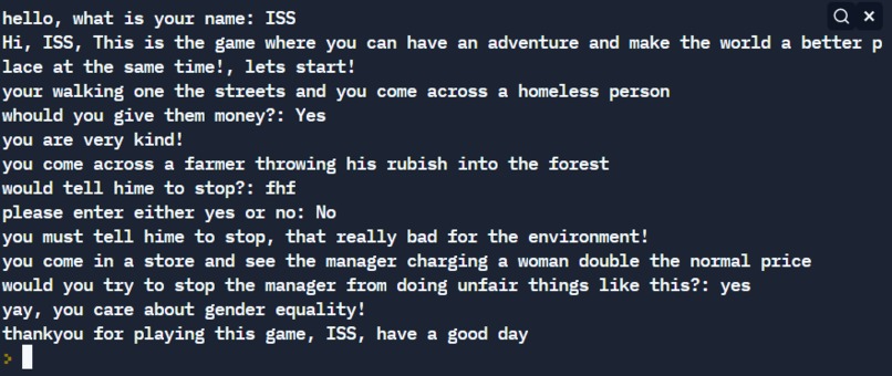 ISS – screenshot 1
