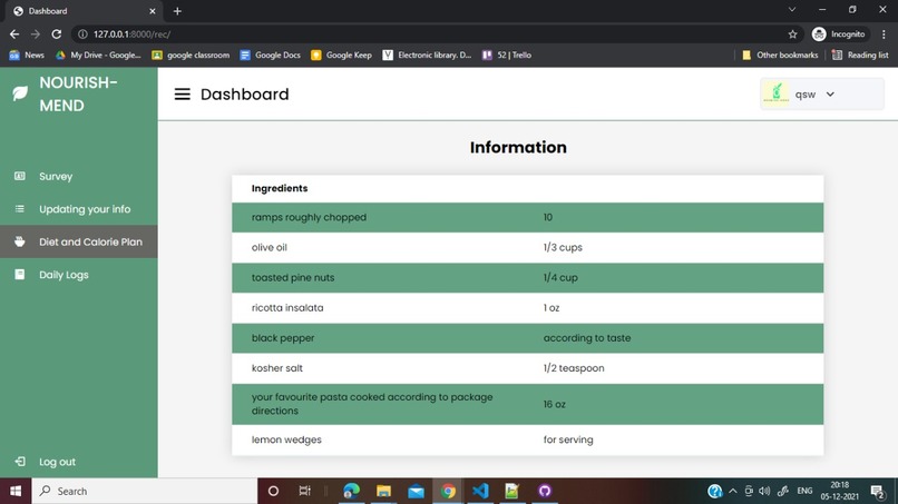 NOURISH-MEND – screenshot 4