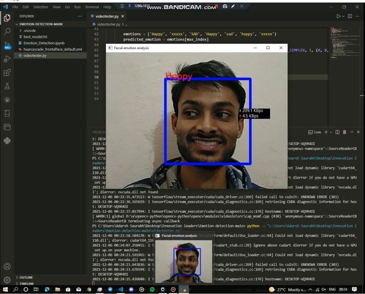 Emotion cognizance – screenshot 1