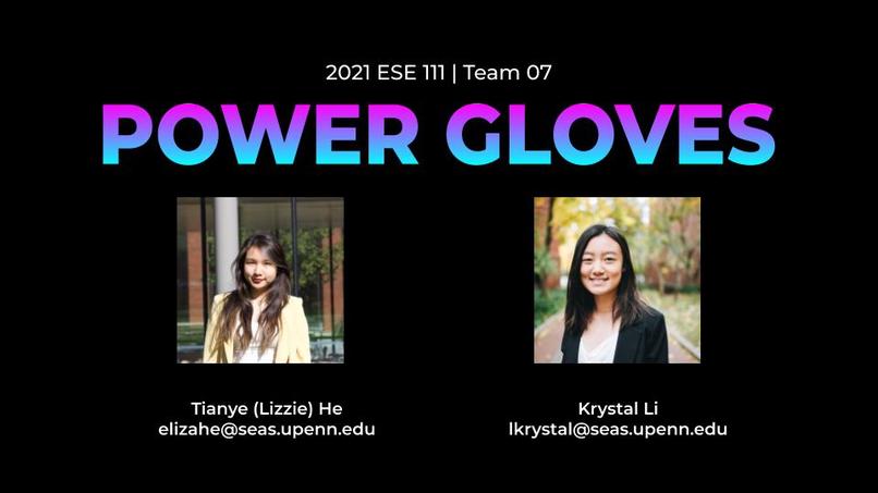 ESE111, Team 7, Power Gloves – screenshot 1