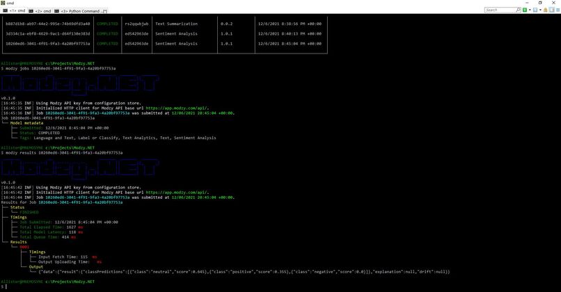 Modzy.NET – screenshot 1