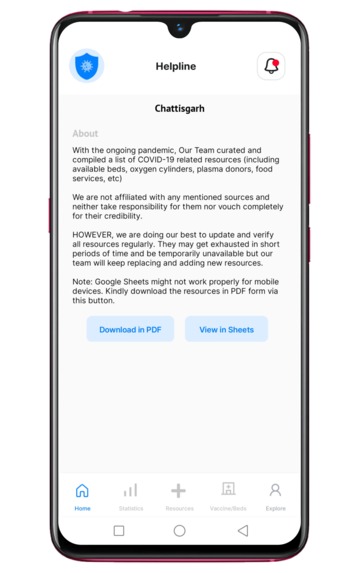 Covid Resources – screenshot 9