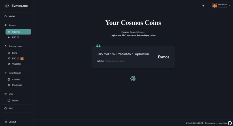 Evmos.me – screenshot 3
