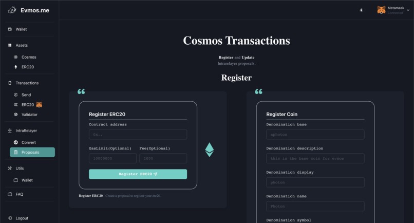 Evmos.me – screenshot 9