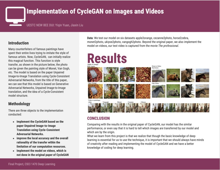 Implementation of CycleGAN on Images and Videos – screenshot 7