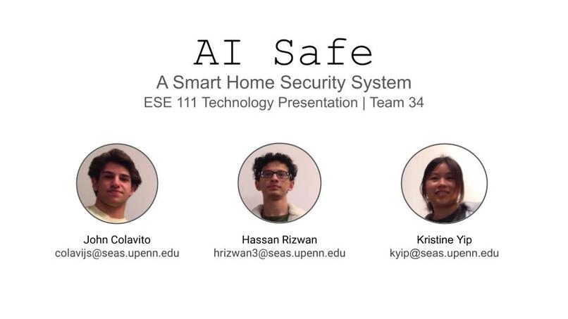 ESE 111, Team 34, AI Safe – screenshot 1