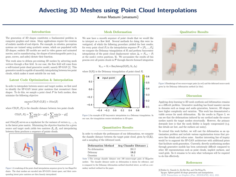 Advecting 3D Meshes using Point Cloud Interpolations – screenshot 1