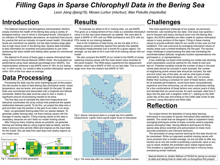 Filling gaps in chlorophyll data in the Bering Sea – screenshot 1