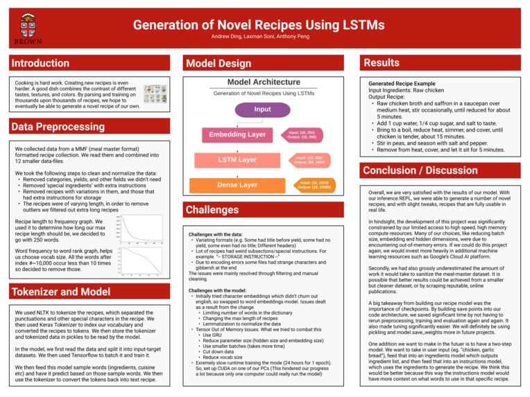 Generation of Novel Recipes Using LSTMs – screenshot 2