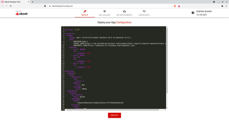 Akash Cosmos Omnibus evolution – screenshot 1
