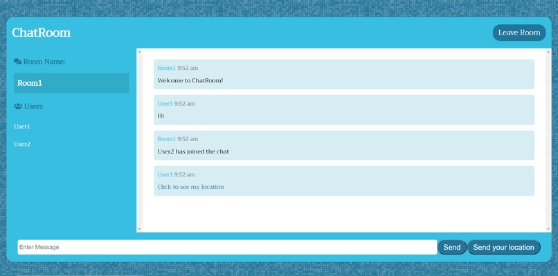 ChatRoom – screenshot 1