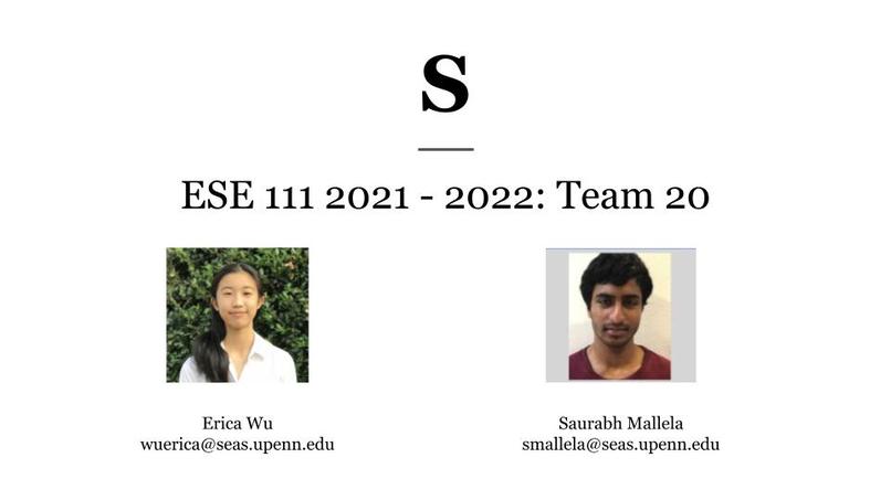 ESE 111, Team 20, S – screenshot 1
